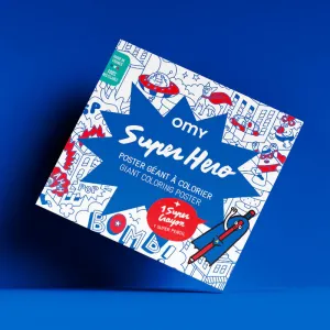 Giant Colouring Poster (Super Hero)