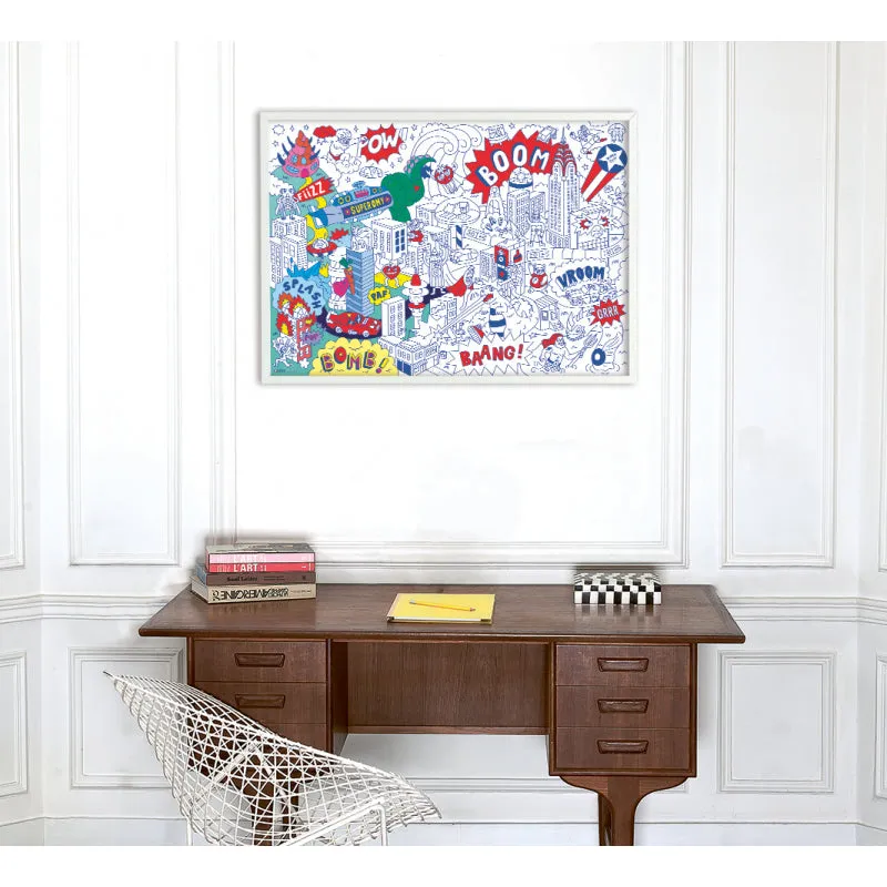 Giant Colouring Poster (Super Hero)