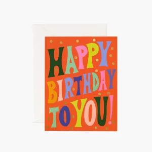 Groovy Birthday Card