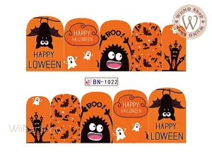 Halloween Water Slide Nail Art Decals - 1pc (BN-1022)