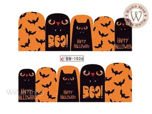 Halloween Water Slide Nail Art Decals - 1pc (BN-1026)