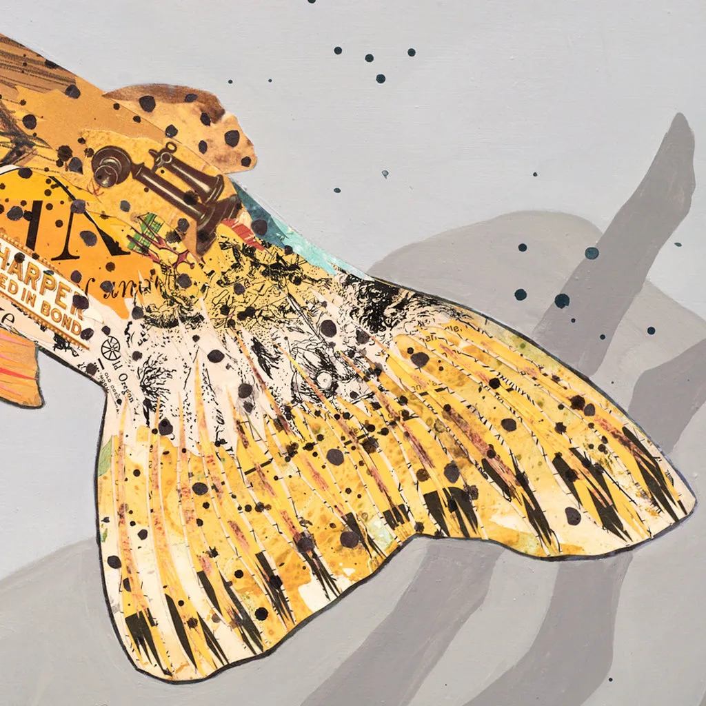HIGH AND DRY original paper collage