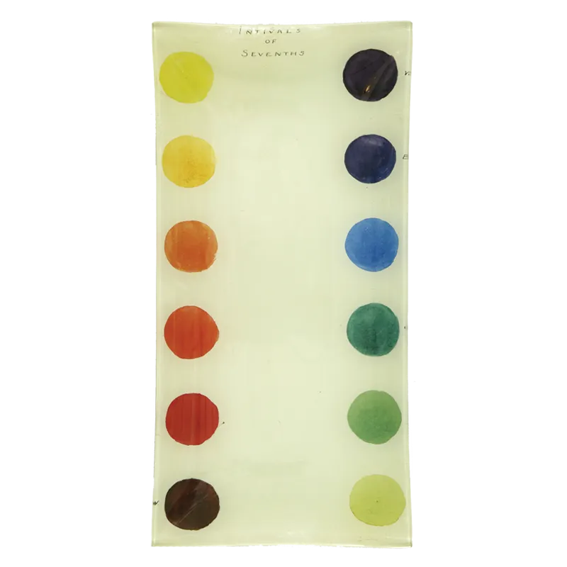 Intervals of Sevenths (Color Dots) 6 x 12" Pencil Tray