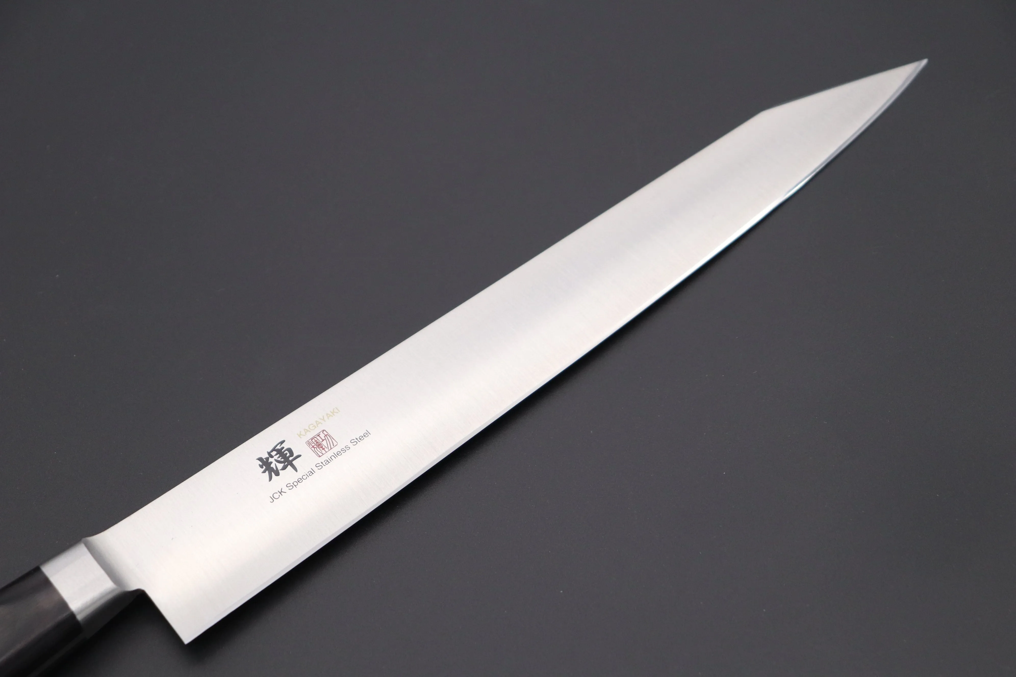 JCK Original Kagayaki Basic Series KG-10KES Kiritsuke Sujihiki 270mm (10.6 Inch, Special Order Made, Kiritsuke Blade Version)