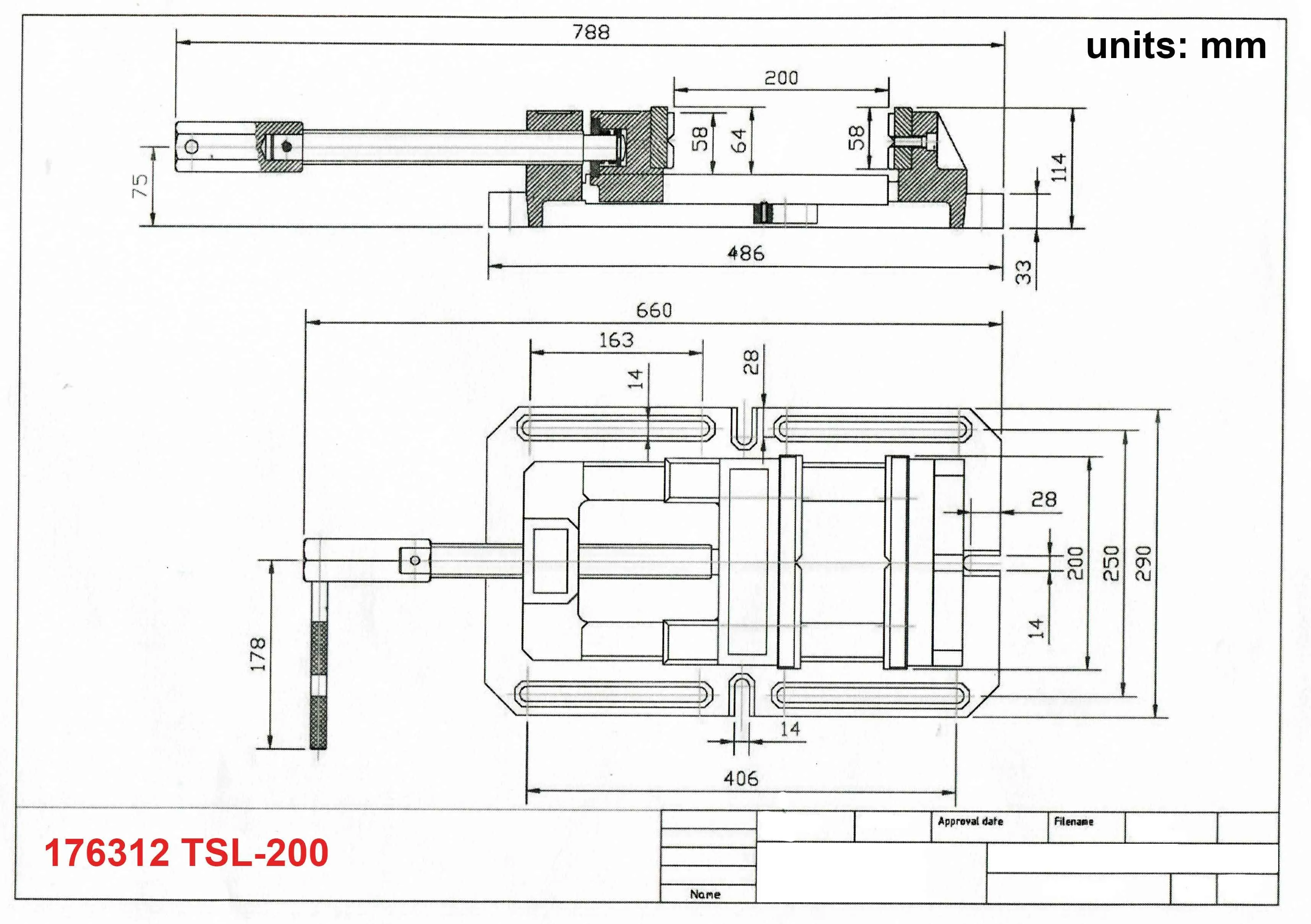 KAKA Industrial TSL-200, 8-In Drill Press Vise, Low Profile Metal Milling Drill Press Vice