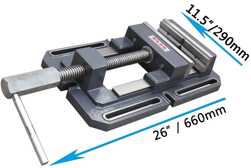 KAKA Industrial TSL-200, 8-In Drill Press Vise, Low Profile Metal Milling Drill Press Vice