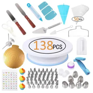 kits de repostera Knife Spatula Turntable-طقم أدوات تزيين الكيك