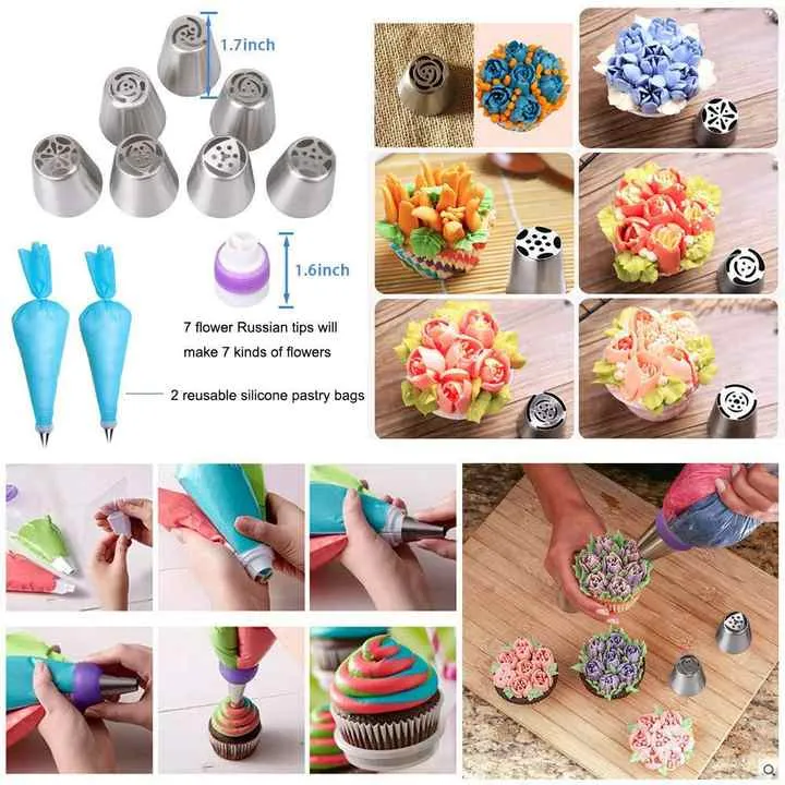 kits de repostera Knife Spatula Turntable-طقم أدوات تزيين الكيك