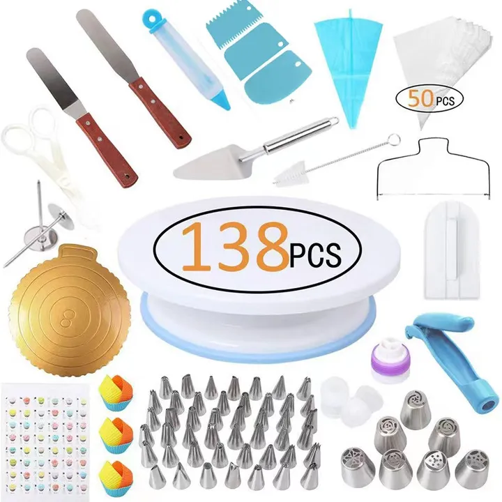 kits de repostera Knife Spatula Turntable-طقم أدوات تزيين الكيك