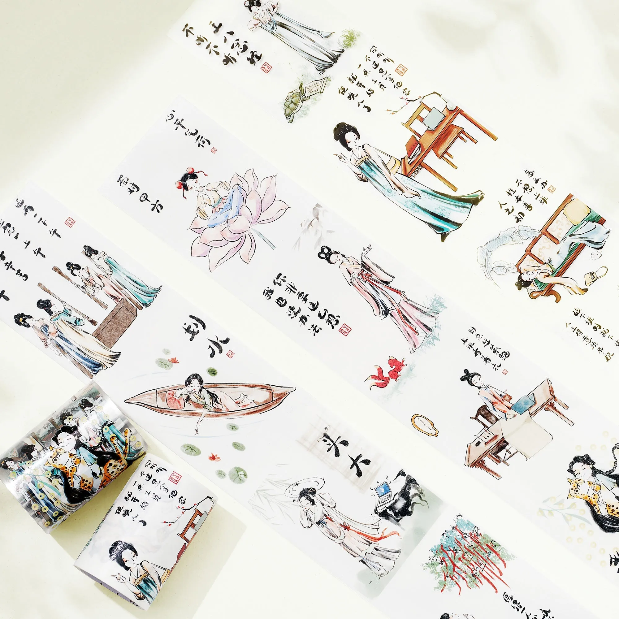 Laissez-faire  and Awaken Wide Washi / PET Tape by The Washi Tape Shop