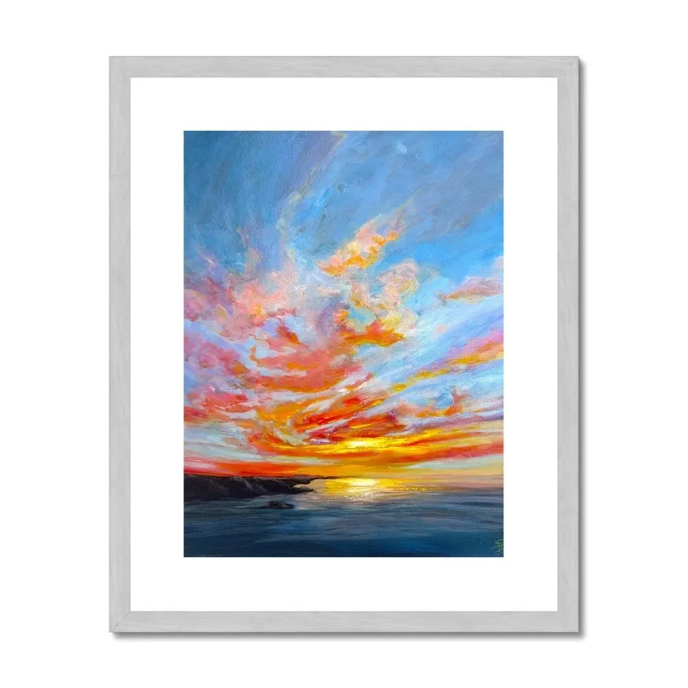 'Lifted' Antique Framed & Mounted Print
