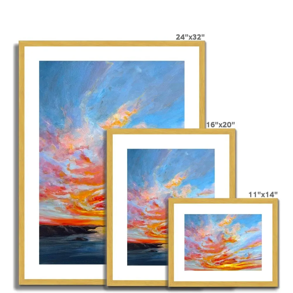'Lifted' Antique Framed & Mounted Print