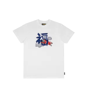 LUCKY DOG TEE - WHITE