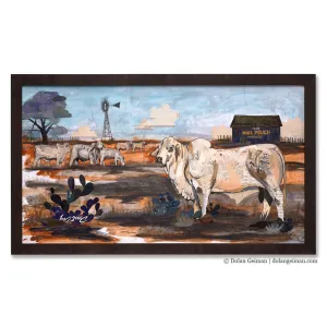 MAIL POUCH BRAHMAN original paper collage