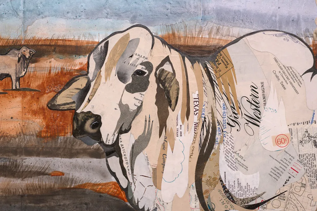 MAIL POUCH BRAHMAN original paper collage