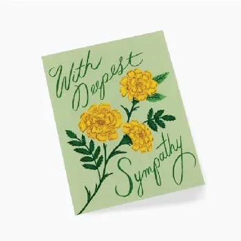 Marigold Sympathy Card