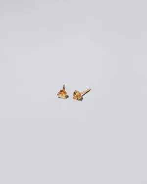 Martini Stud Earrings - Grand Kaleidoscope Yellow Sapphire