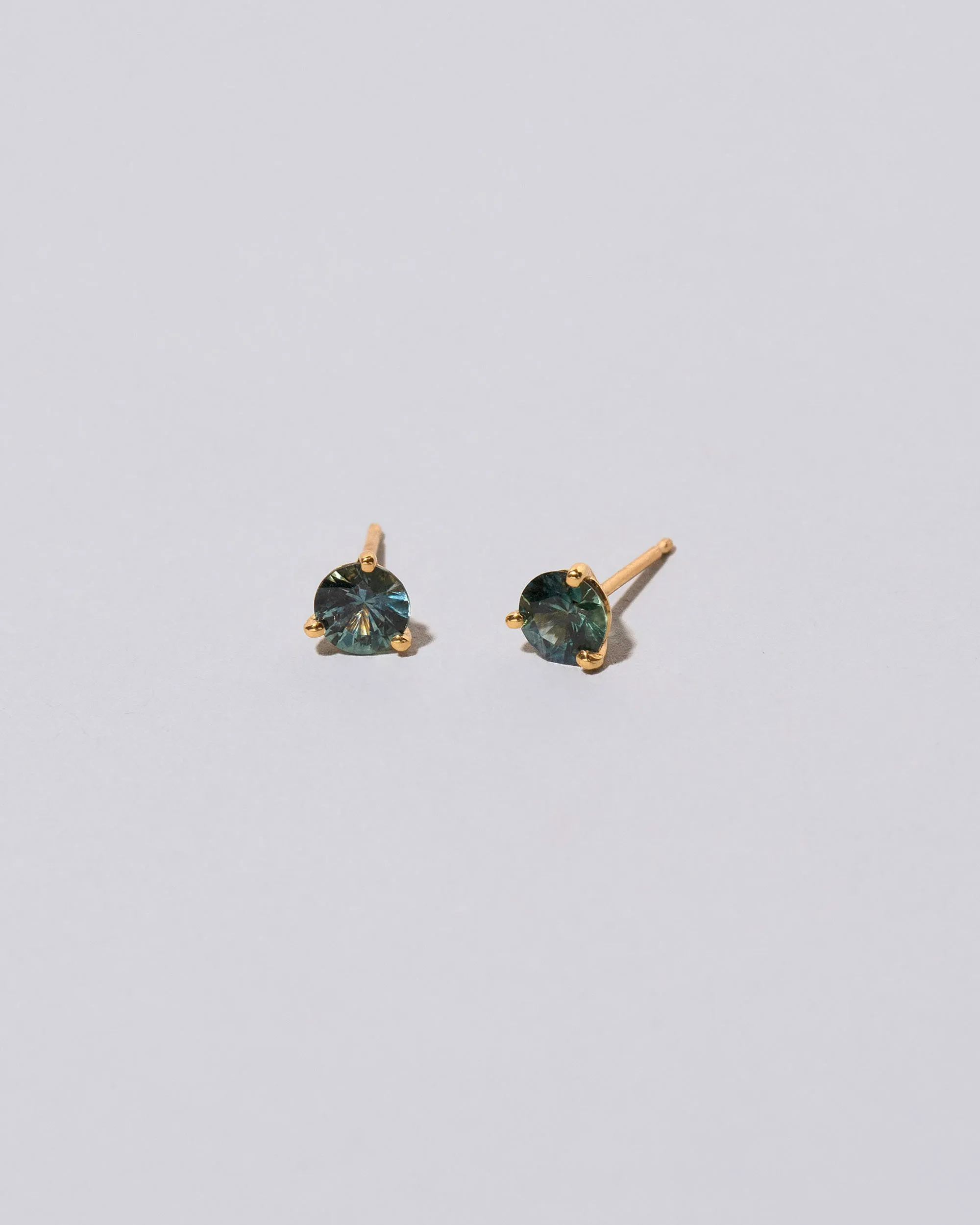 Martini Stud Earrings - Mega Blue Sapphire