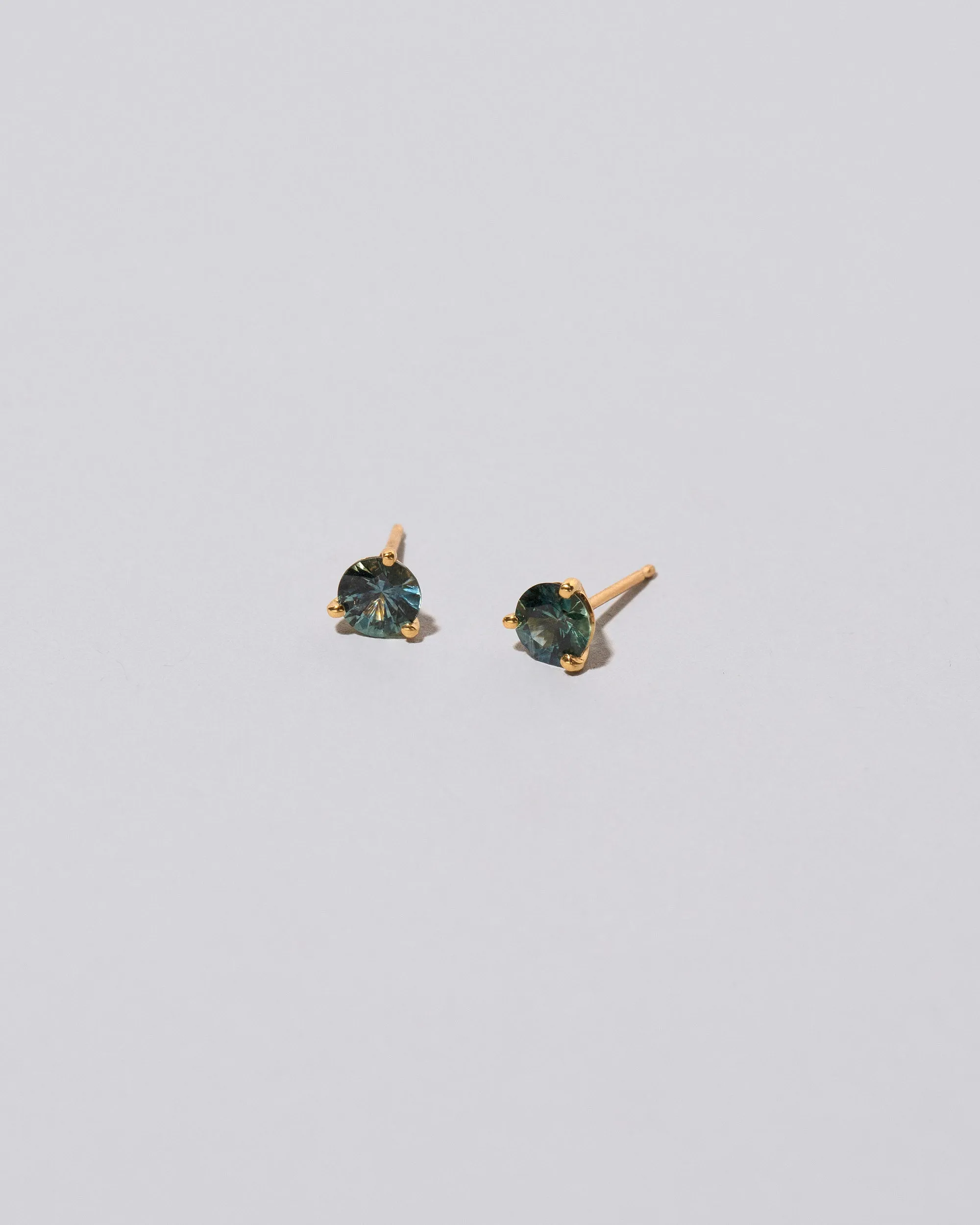 Martini Stud Earrings - Mega Blue Sapphire