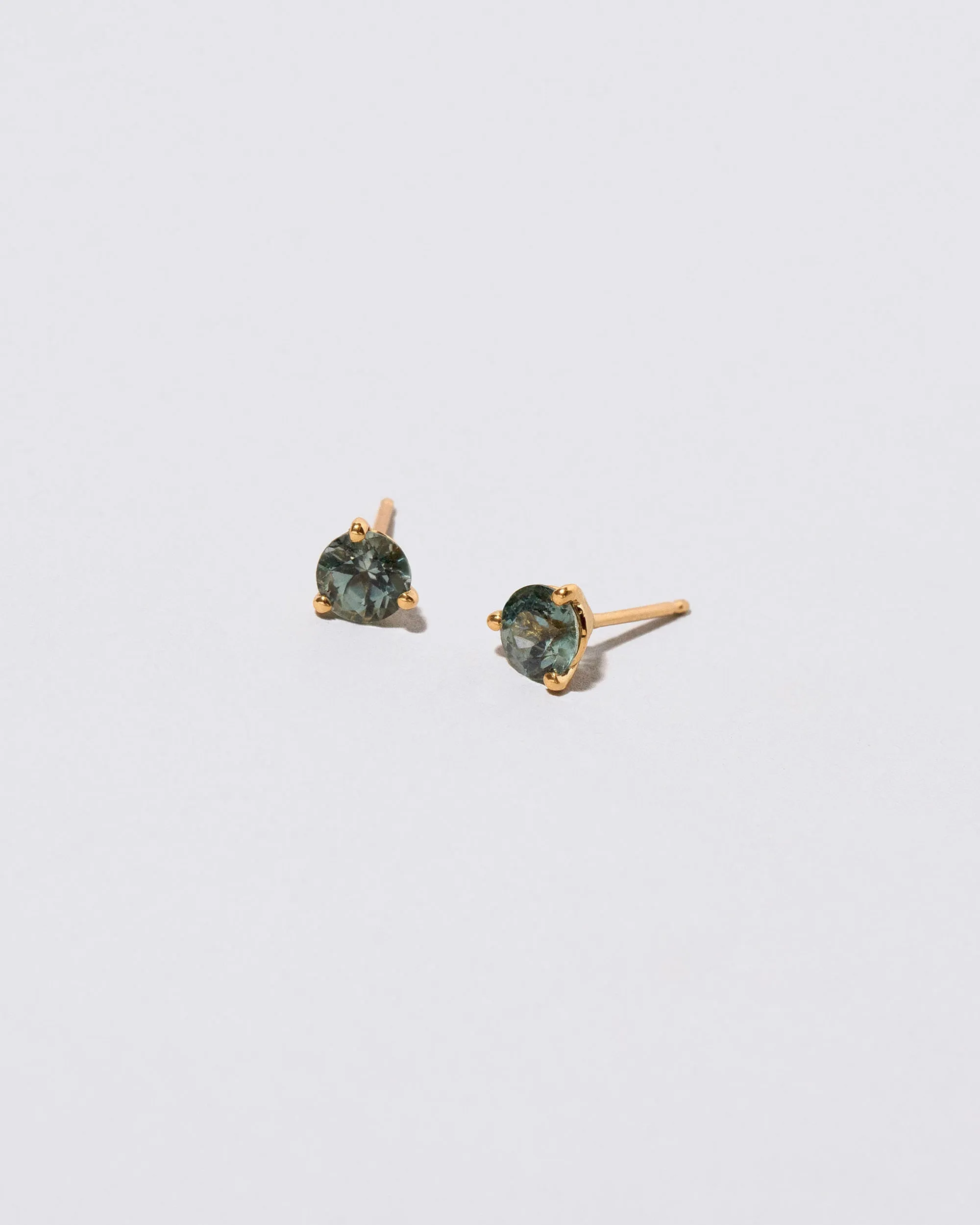 Martini Stud Earrings - Mega Teal Sapphire