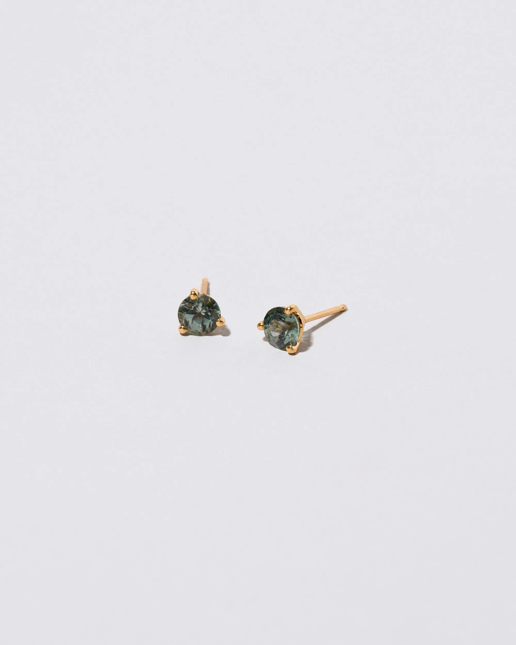 Martini Stud Earrings - Mega Teal Sapphire