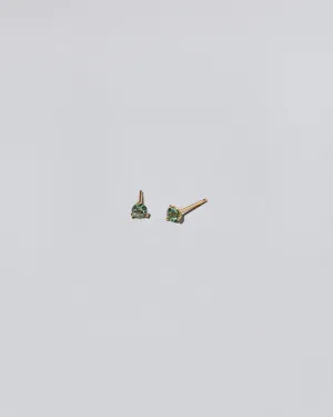 Martini Stud Earrings - Petite Tourmaline