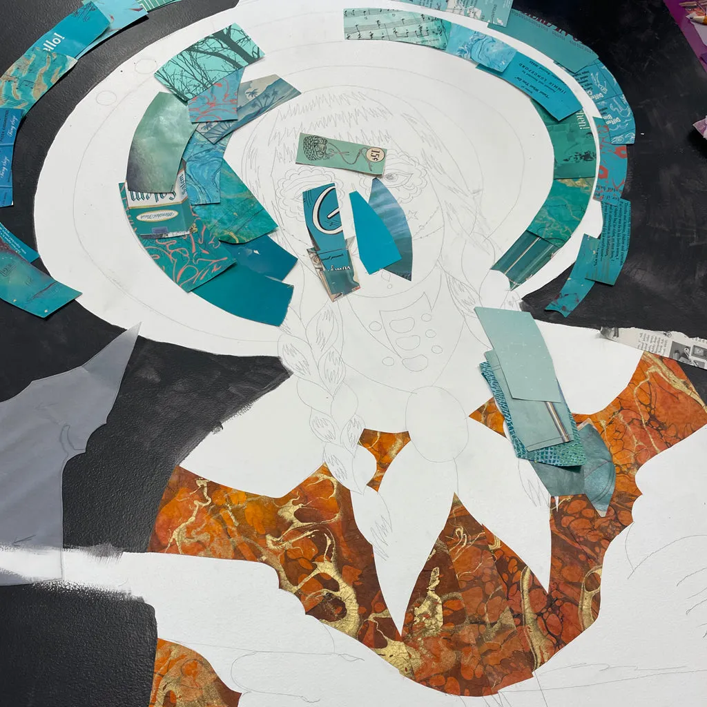 MERCURY MADE original paper collage