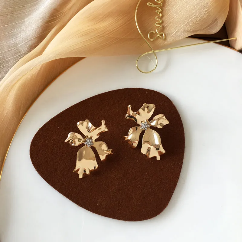 Metal Flower Earrings