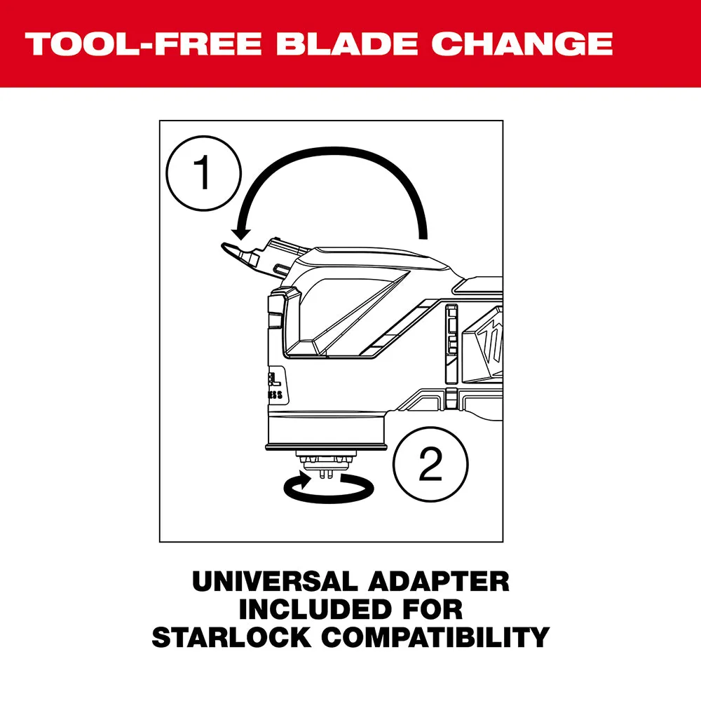 Milwaukee 2526-21XC M12 FUEL™ Oscillating Multi-Tool Kit