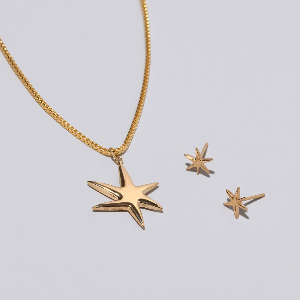 Necklace & Studs Set - Stars