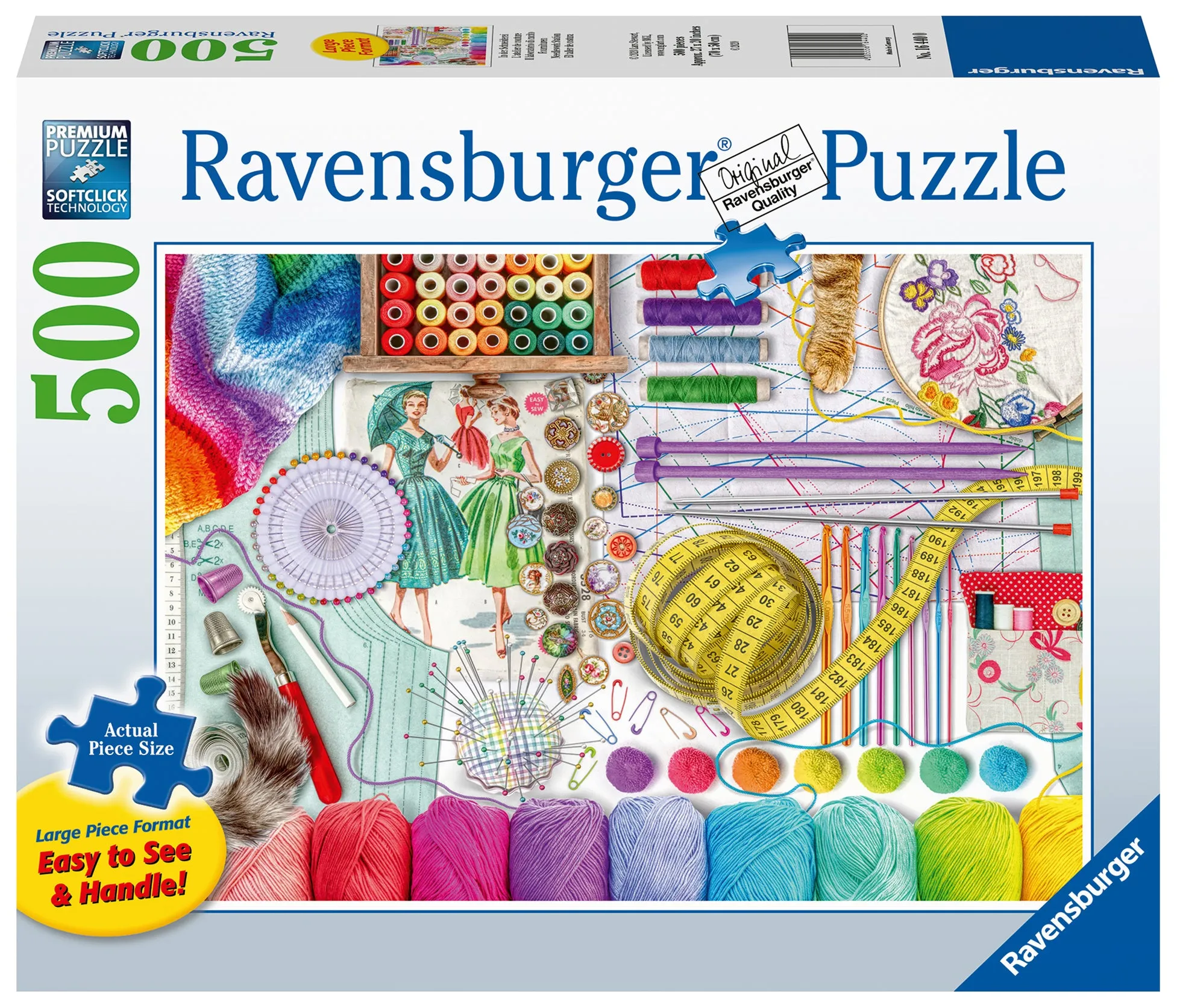 Needlework Station - 500pc Large Format Puzzle