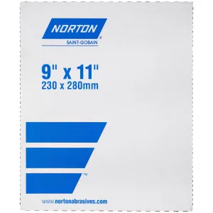 Norton 9 x 11 In. TufBak Paper WP Sheet 240 Grit T461 SC 50 Count