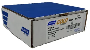 Norton Gold A/O 120 Grit 6" Discs - 50 Ct.