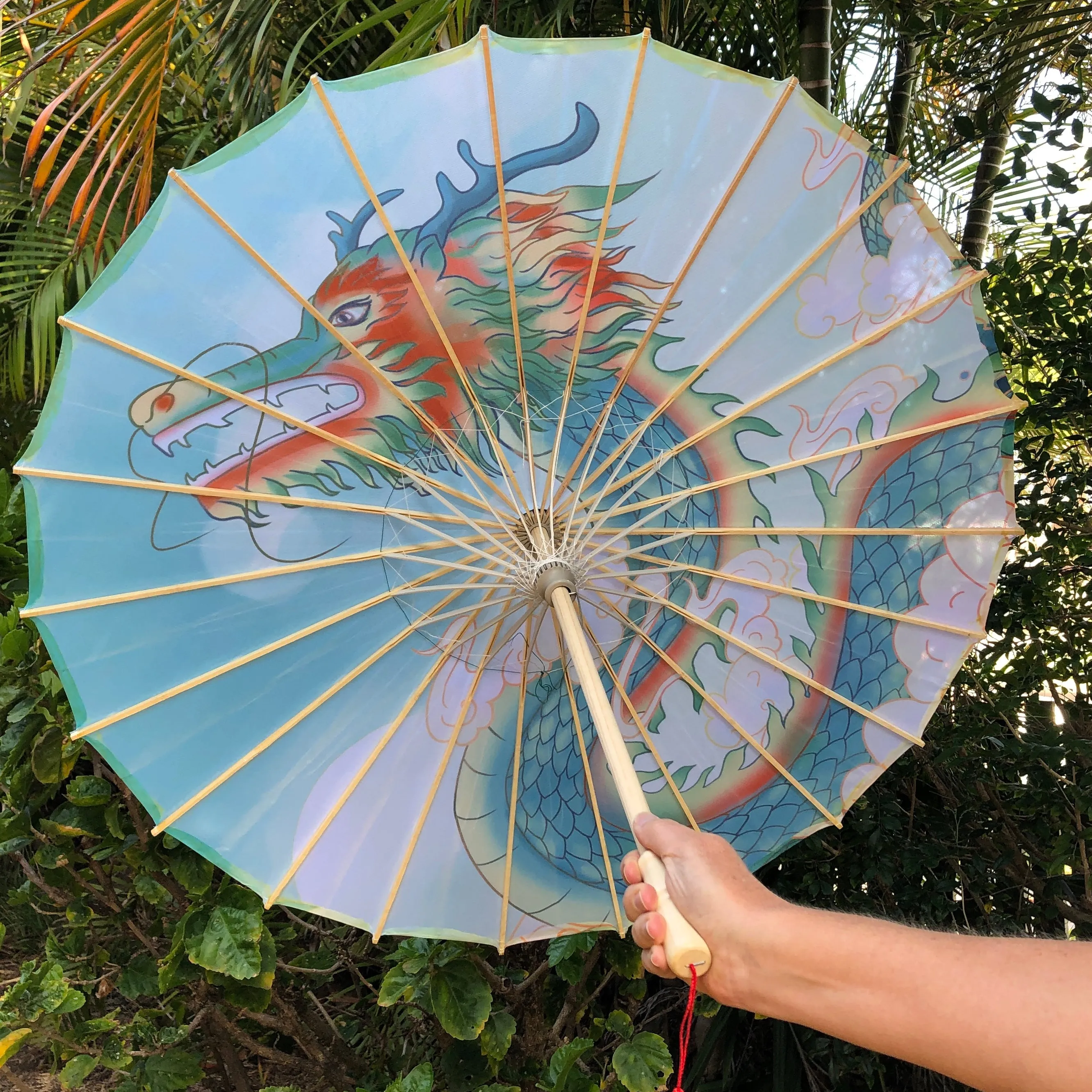 Nylon Parasol - Chinese dragon