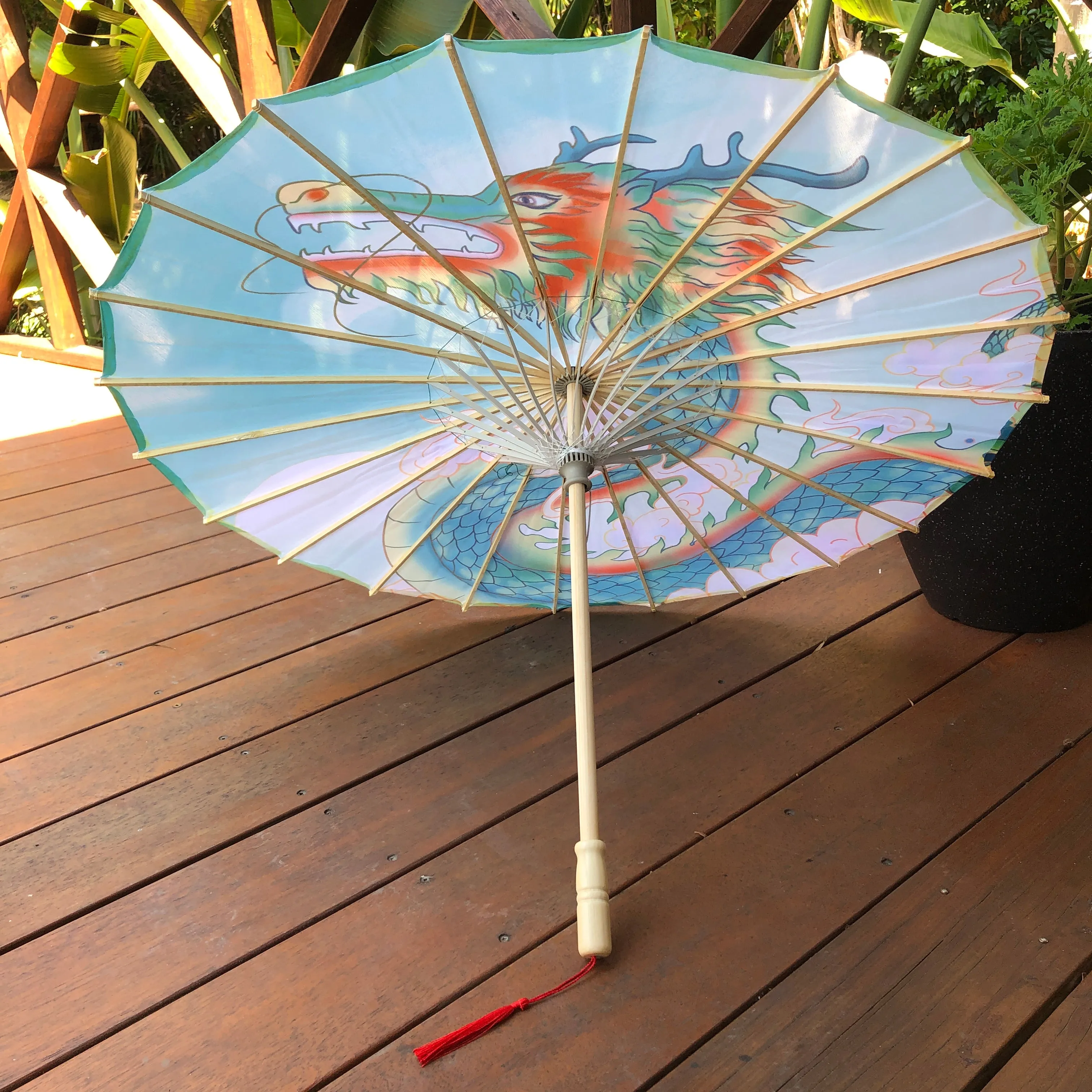 Nylon Parasol - Chinese dragon