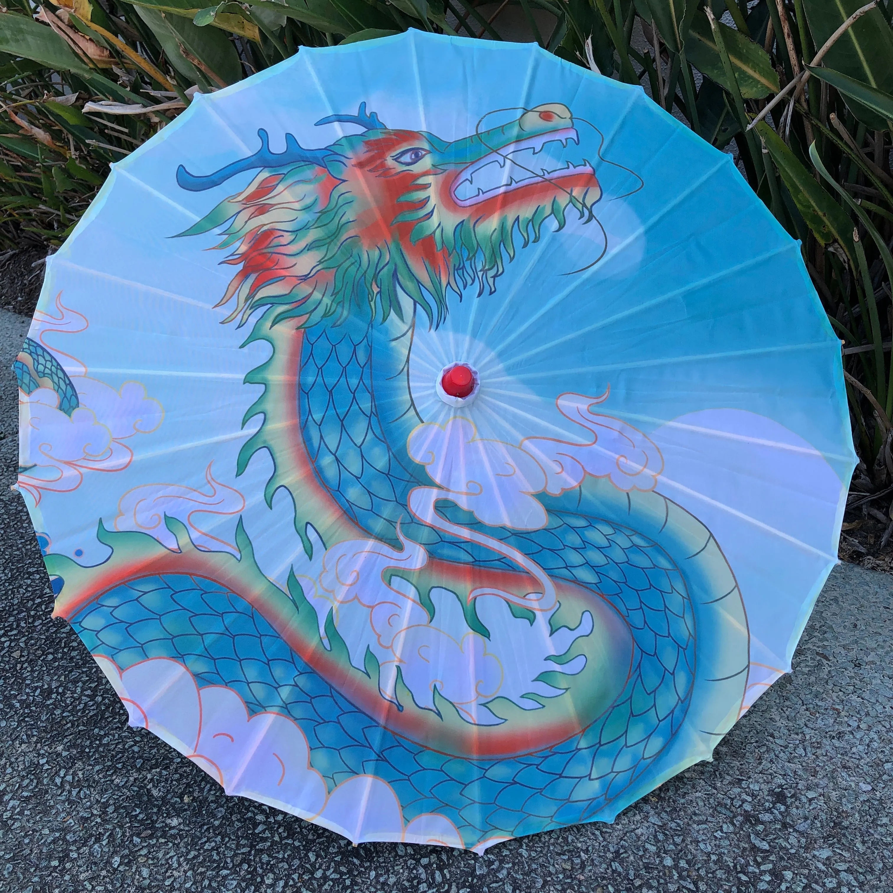 Nylon Parasol - Chinese dragon