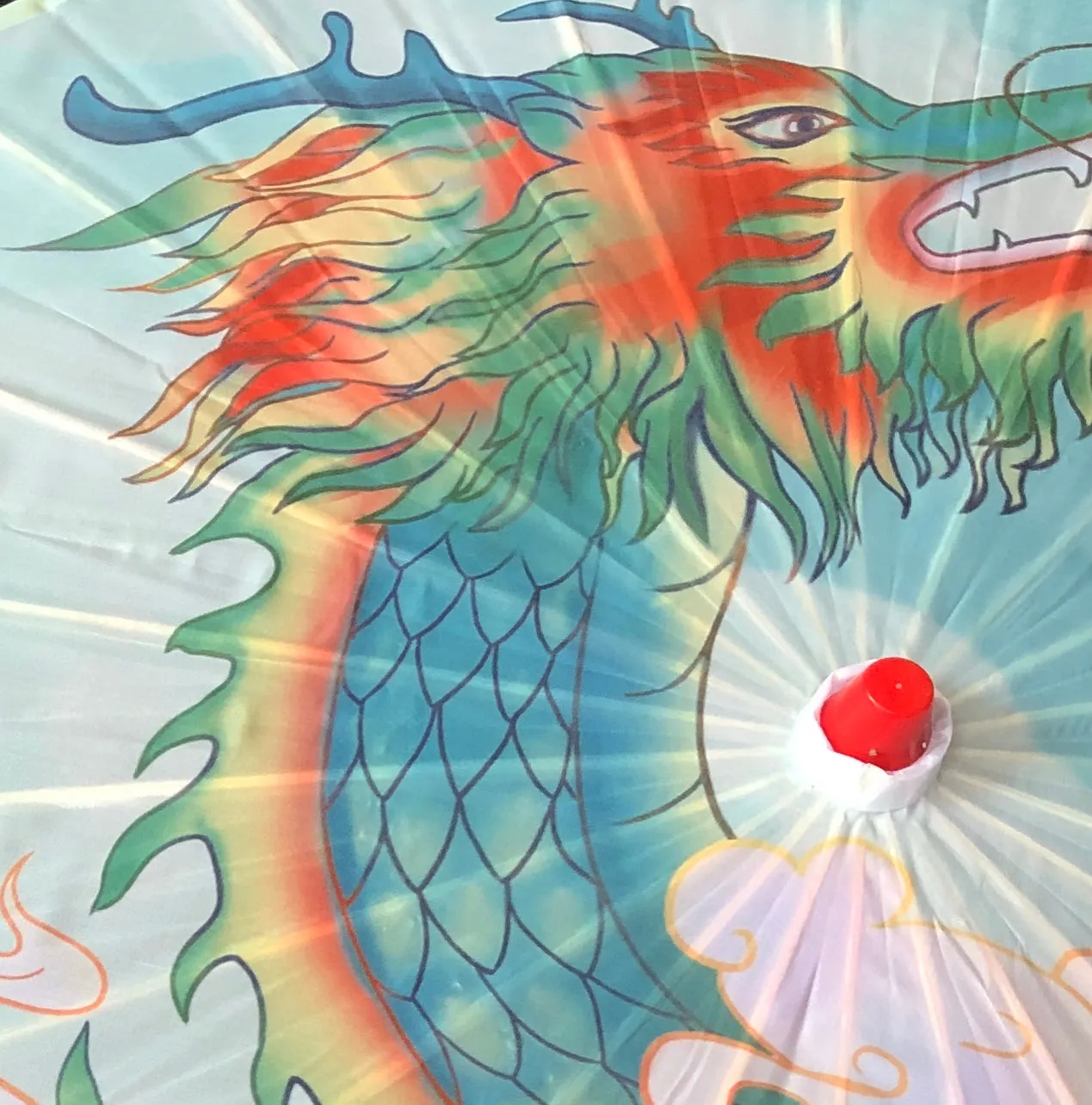 Nylon Parasol - Chinese dragon