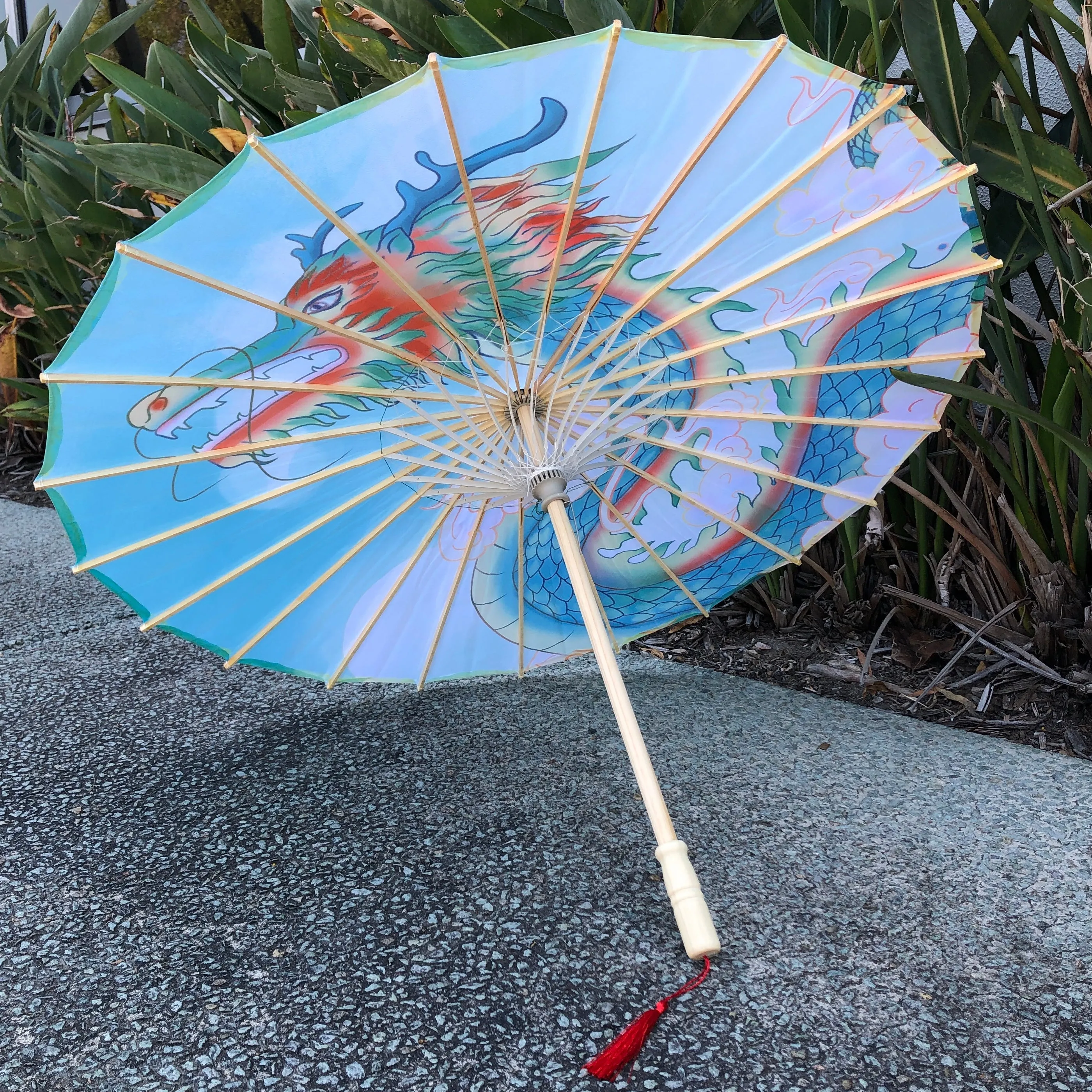 Nylon Parasol - Chinese dragon