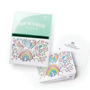 Paint With Water Valentines - Unicorn