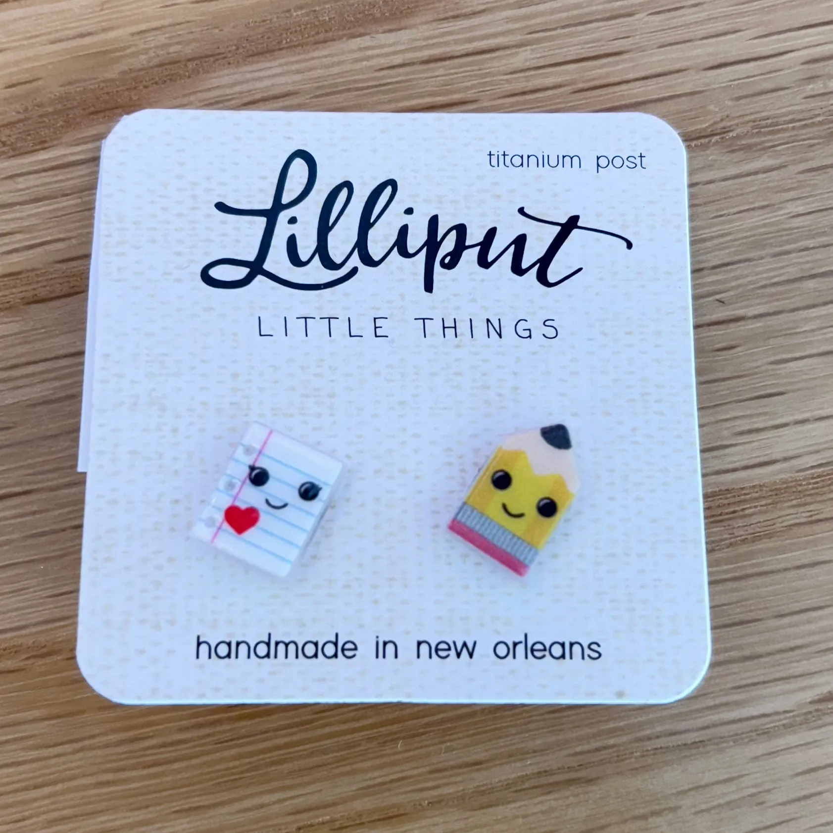 Paper and Pencil Earrings