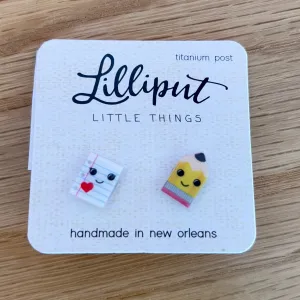 Paper and Pencil Earrings