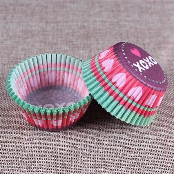 Paper Cupcake Baking Cups 100 pcs