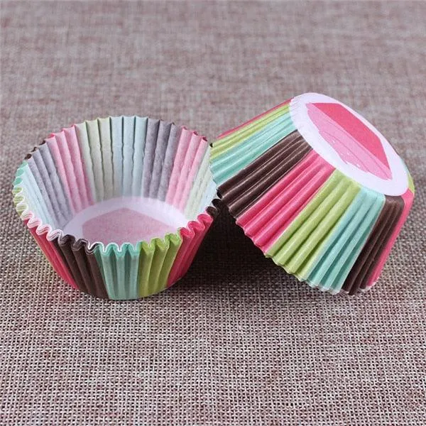 Paper Cupcake Baking Cups 100 pcs