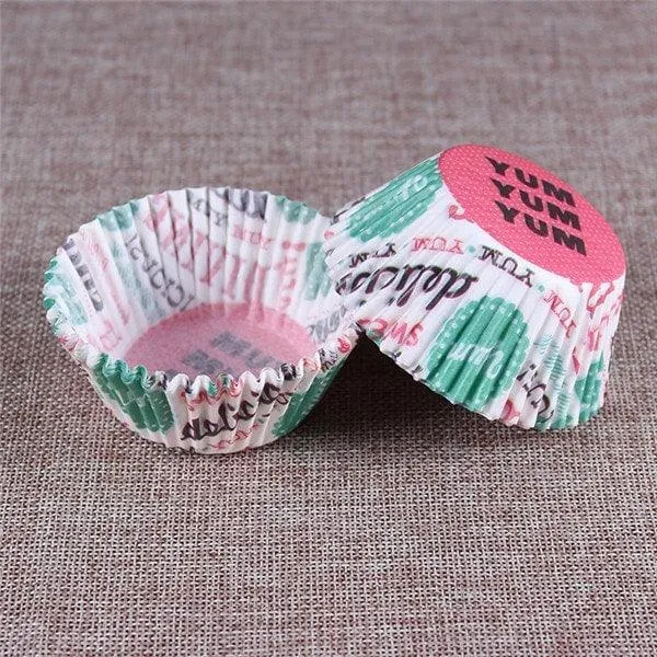 Paper Cupcake Baking Cups 100 pcs