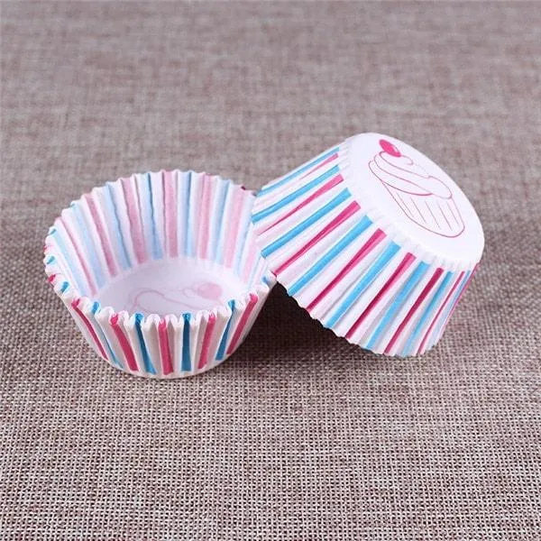 Paper Cupcake Baking Cups 100 pcs