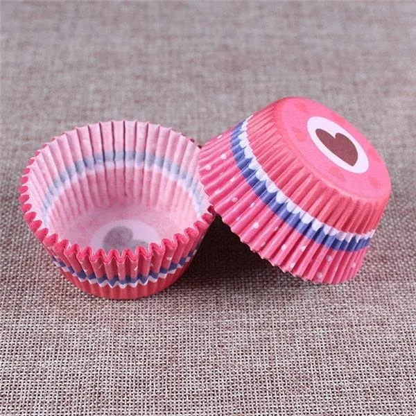 Paper Cupcake Baking Cups 100 pcs