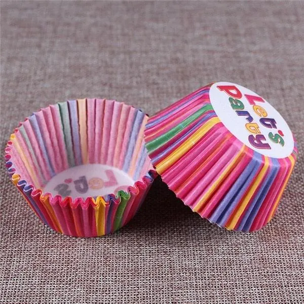Paper Cupcake Baking Cups 100 pcs
