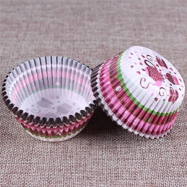 Paper Cupcake Baking Cups 100 pcs