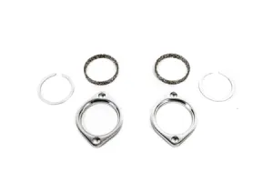Precision Works Flange Gasket Hardware For Harley Davidson Exhaust Install Kit 84-15