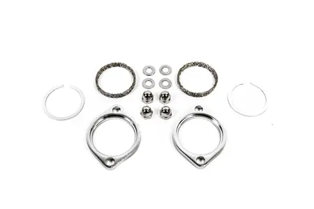 Precision Works Flange Gasket Hardware For Harley Davidson Exhaust Install Kit 84-15